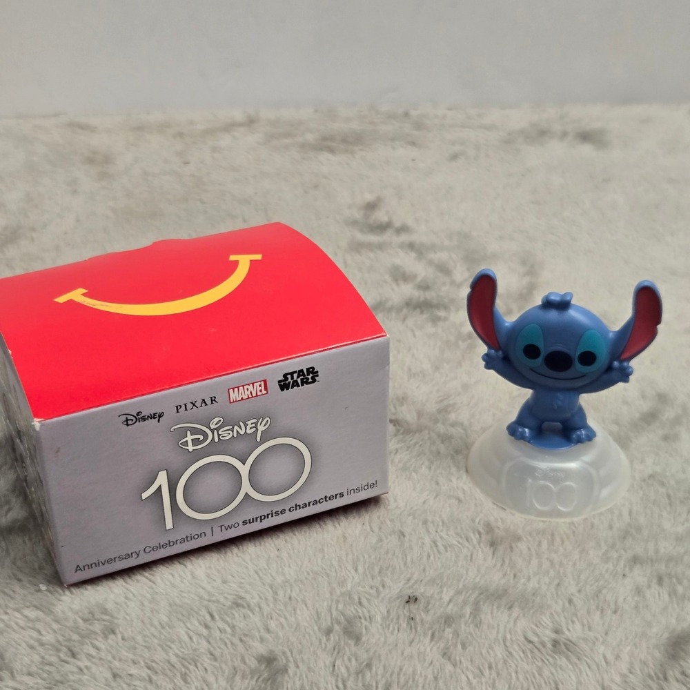 Disney 100th Anniversary McDonalds Happy Meal Toy Stitch Figure 2023 Collectible